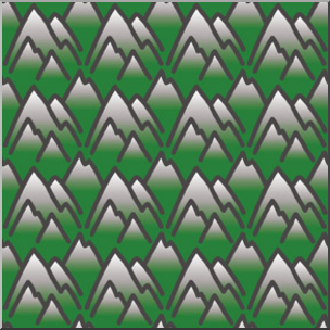 Clip Art: Tile Pattern: Map Terrain: Mountains Color LowRes