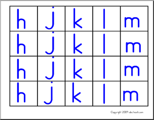 Movable Alphabet (for Montessori) – ZB-Style Font