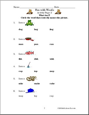 Worksheet: Fun with Words (primary)