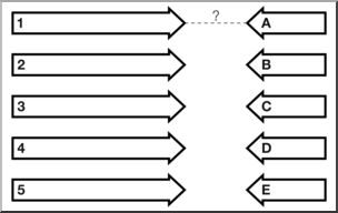 Clip Art: Multiple Pathway Grid 05C Labeled