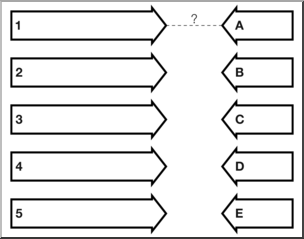 Clip Art: Multiple Pathway Grid 05D Labeled