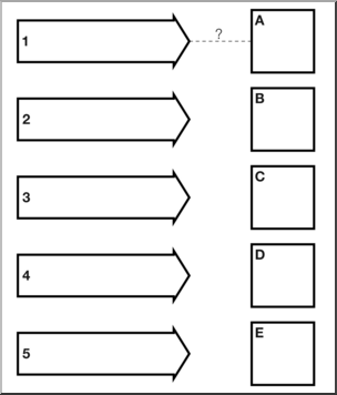 Clip Art: Multiple Pathway Grid 05G Labeled