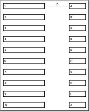 Clip Art: Multiple Pathway Grid 10A Labeled