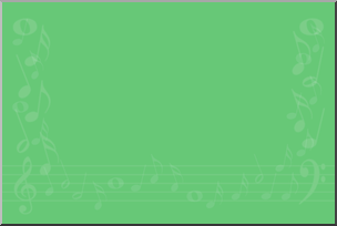 Clip Art: Music Background 01 Green