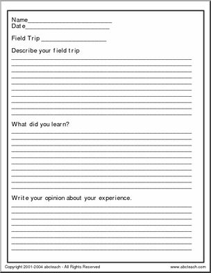 Report Form: Field Trip Evaluation