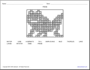 Word Search: Frogs