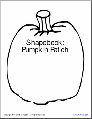 Shapebook: Pumpkin Patch