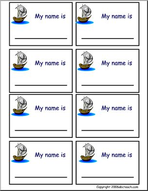 Nametags: Pirate theme