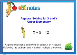 Interactive: Notebook: Algebra (Click and Reveal) Upper Elementary