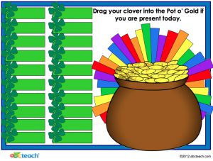 Interactive: Notebook: Attendance Template: Clovers