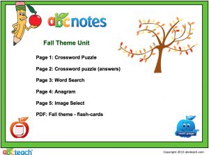 Interactive: Notebook: Fall Theme (color)