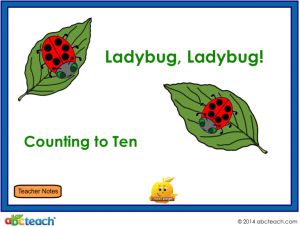 Interactive: Notebook: Ladybugs – Counting to Ten