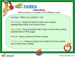 Interactive: Notebook: Math – Number Sense (kdg)
