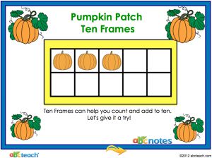 Interactive: Notebook: Math – Pumpkin Ten Frames