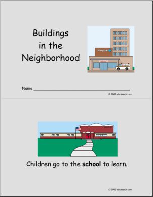 Early Reader: Neighborhood Buildings (color)
