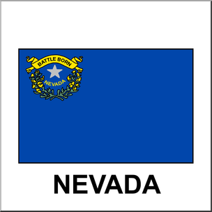 Clip Art: Flags: Nevada Color