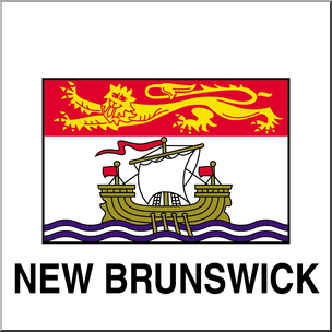 Clip Art: Flags: New Brunswick Color
