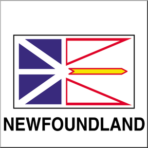 Clip Art: Flags: Newfoundland Color