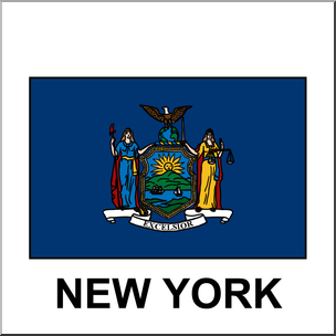 Clip Art: Flags: New York Color