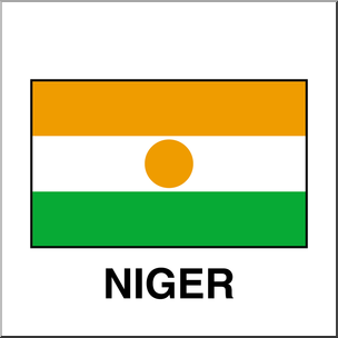 Clip Art: Flags: Niger Color