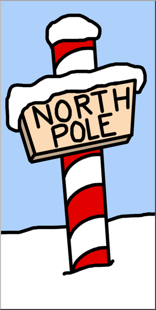 Clip Art: North Pole Color