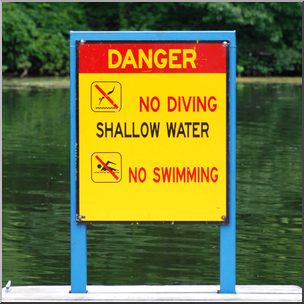 Photo: No Diving No Swimming Sign 01b HiRes