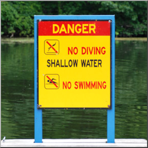 Photo: No Diving No Swimming Sign 01b LowRes