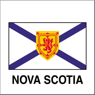 Clip Art: Flags: Nova Scotia Color
