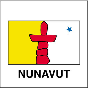 Clip Art: Flags: Nunavut Color