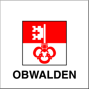Clip Art: Flags: Obwalden Color