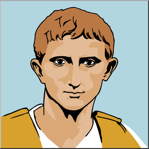 Clip Art: Ancient Rome: Augustus Caesar Color