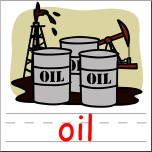 Clip art: Basic Words: -oil Phonics: Oil Color