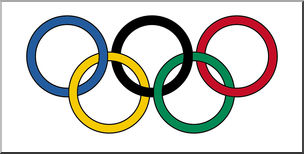 Clip Art: Olympics Logo Color