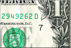 Photo: Money: One Dollar Bill 01 HiRes