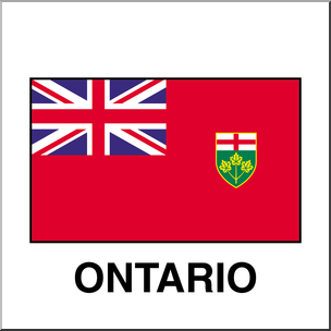 Clip Art: Flags: Ontario Color