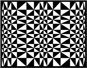 Clip Art: Abstract Geometric 1 B&W