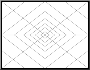 Clip Art: Abstract Geometric 5 Line Art