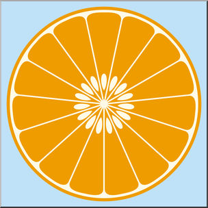 Clip Art: Fruit: Orange Color