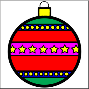 Clip Art: Ornament 1 Color