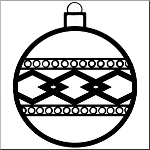 Clip Art: Ornament 2 B&W