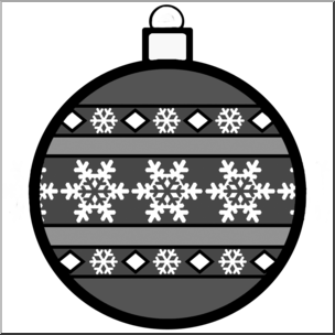 Clip Art: Ornament 3 Grayscale