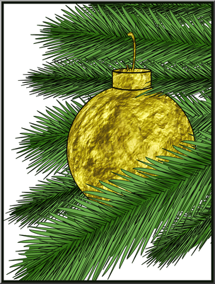 Clip Art: Ornament 5 Color
