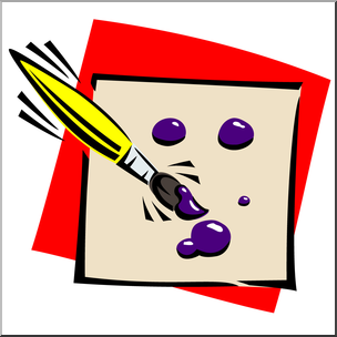 Clip Art: Brush: Painting Dots Color