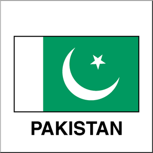 Clip Art: Flags: Pakistan Color