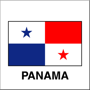 Clip Art: Flags: Panama Color