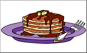 Clip Art: Pancakes Color