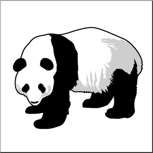 Clip Art: Panda Color 1