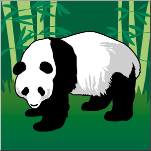 Clip Art: Panda Color 2
