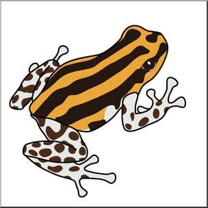 Clip Art: Frogs: Pasco Poison Dart Frog Color 1