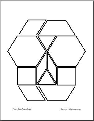 Large (b/w) Pattern Blocks